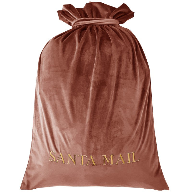 Luxury Personalised Velvet Santa Sack Rose | Mirage Haven