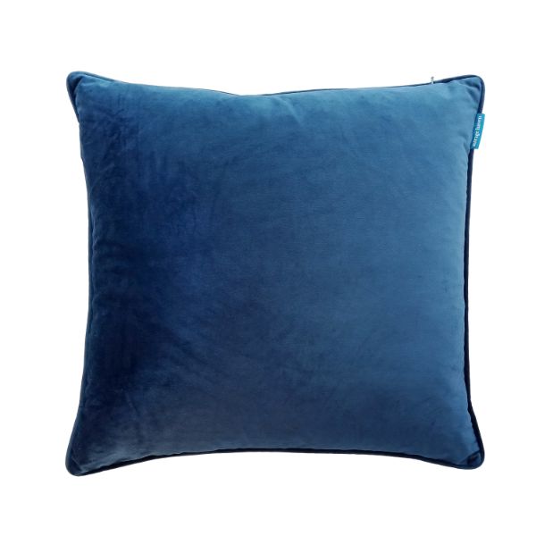 AGERY Dark Blue Velvet Cushion Cover 50 cm by 50 cm | Mirage Haven | Mirage Haven