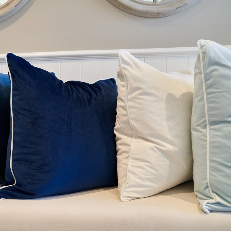 SARINA Velvet Premium White Cushion Cover | Mirage Haven