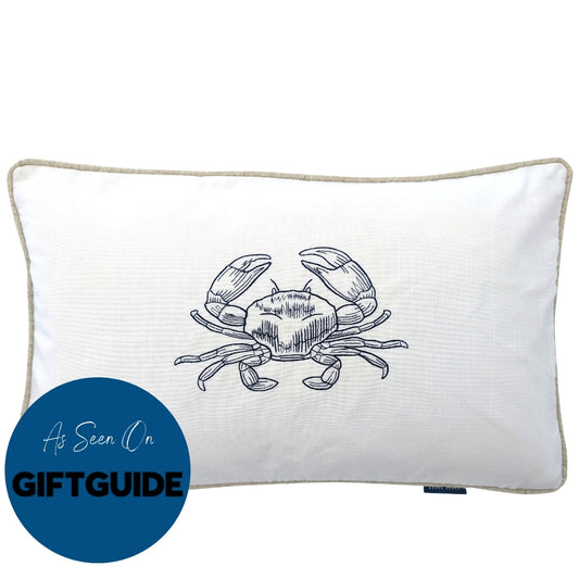 Crab White Kids Cushion Cover | Mirage Haven