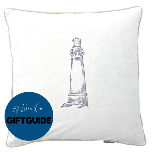 Lighthouse White Kids Cushion Cover | Mirage Haven