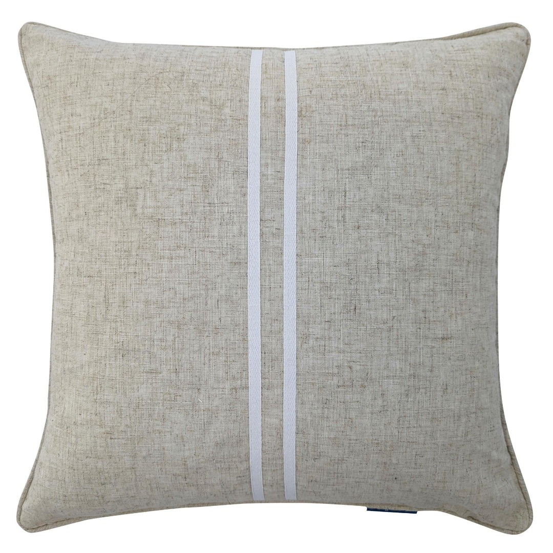 VISTA Twin Stripe Linen and White Cushion Cover | Mirage Haven 