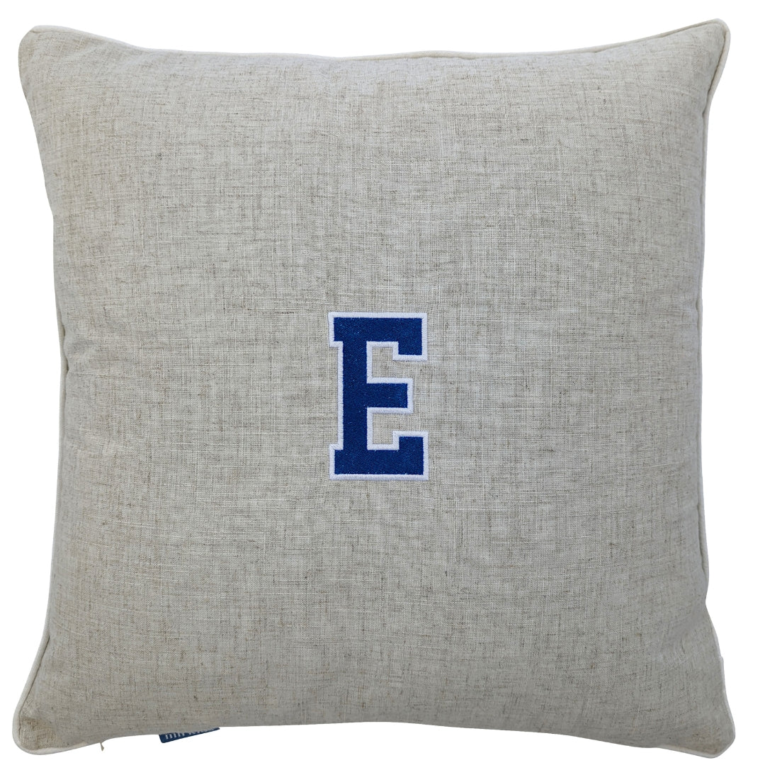 Linen Personalised Initial Kids Cushion Cover | Mirage Haven 