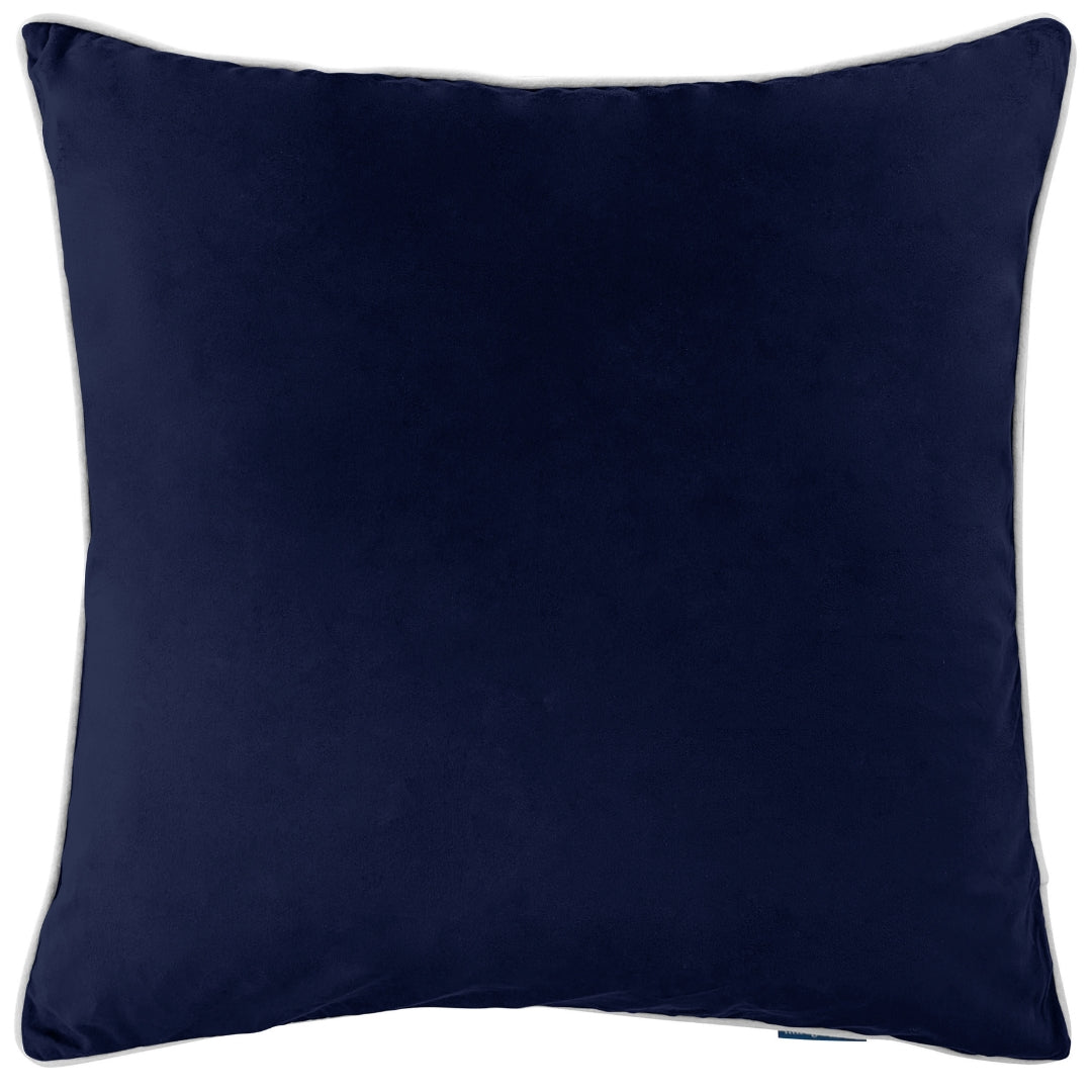 SARINA Ink Blue Premium Velvet Cushion Cover | Mirage Haven 