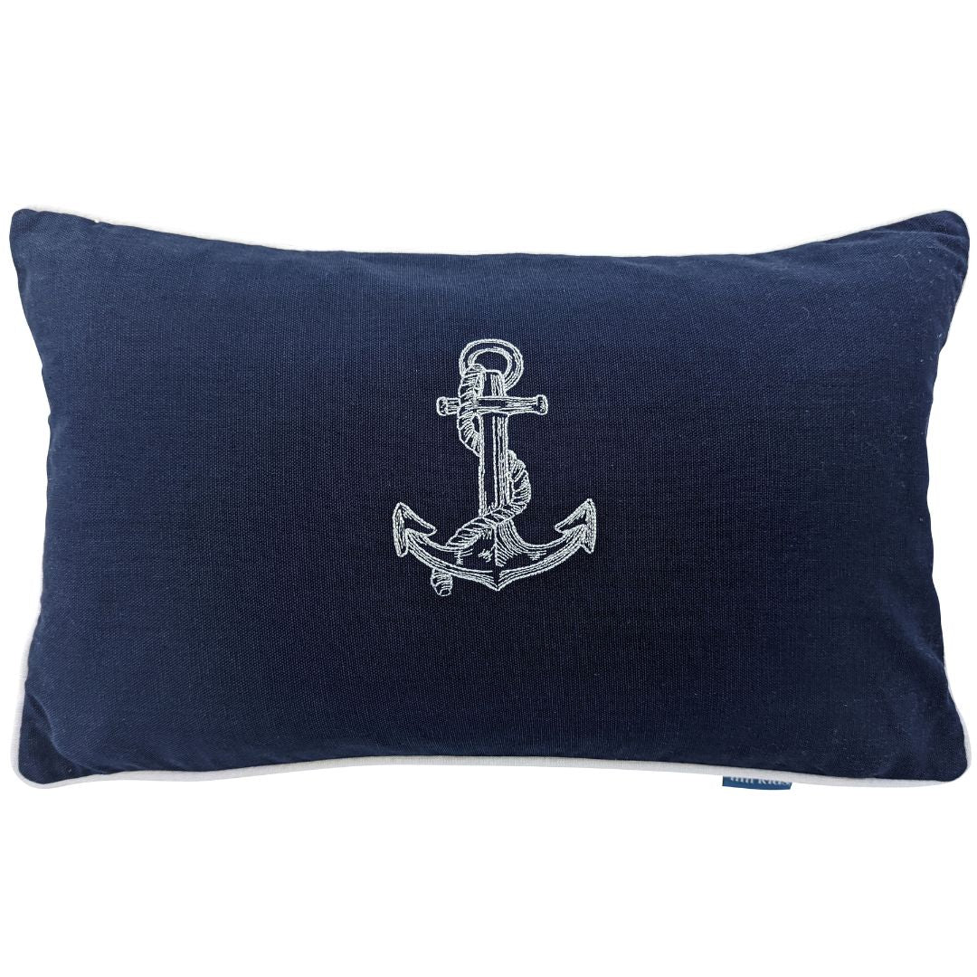 Anchor Dark Blue Kids Cushion Cover | Mirage Haven 