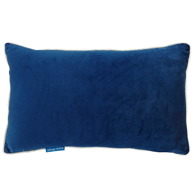 GRANGE Dark Blue Velvet Cushion Cover | Mirage Haven  