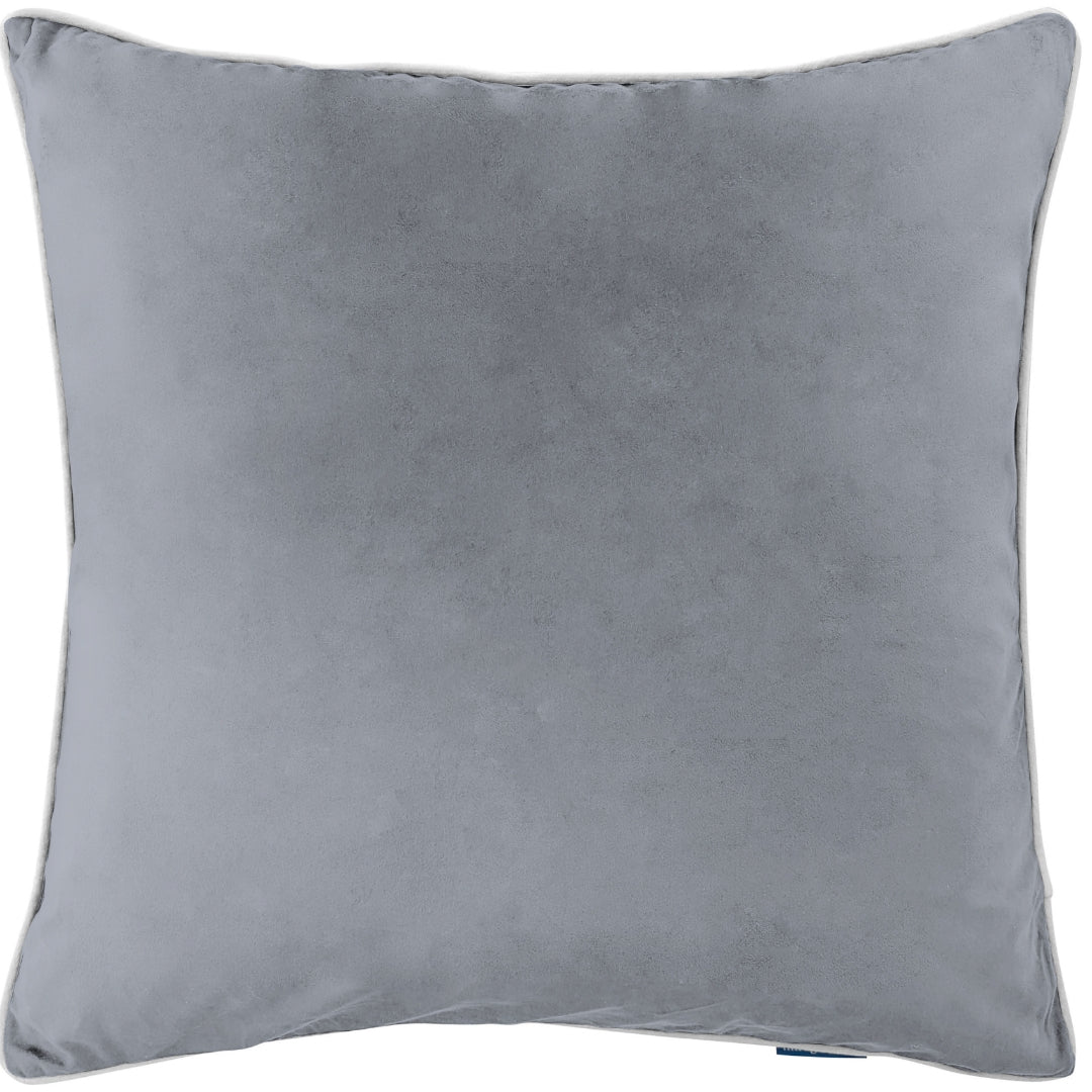 SARINA Steel Grey Premium Velvet Cushion Cover | Mirage Haven 
