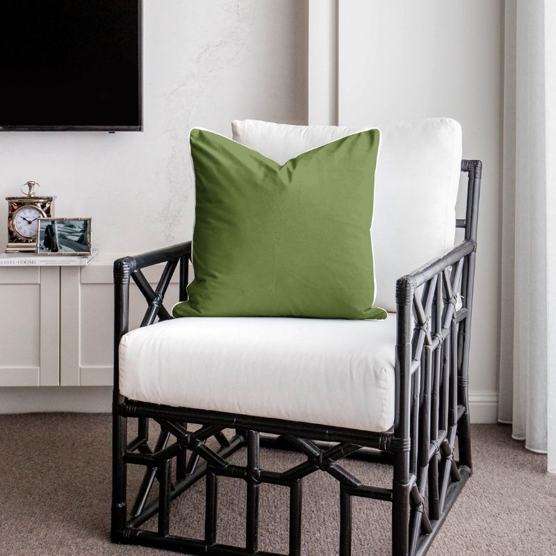 GRANGE Green Velvet Cushion Cover | Mirage Haven 