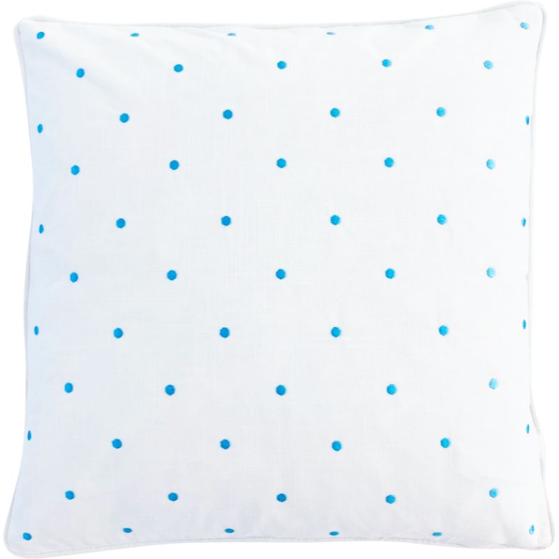 Mirage Haven Kids Polka Dot Blue and White Cushion Cover  